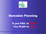 Ramadan Plan