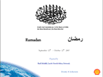 Ramadan Presentation with moon info